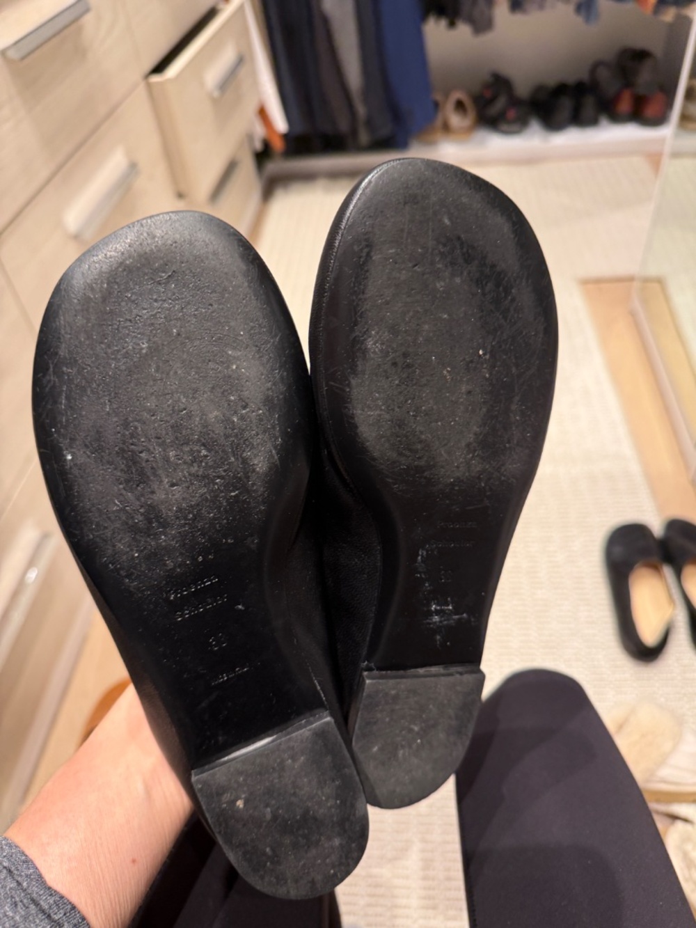 PROENZA SCHOULER 4 pair Ballerina Flats slides mules white beige tan black size8 - Picture 11 of 11